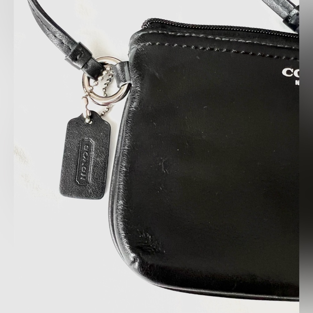 Coach Black Leather Wristlet - Picture 4 of 10